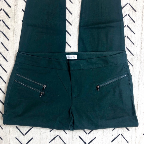 Calvin Klein twill ankle length pants w. Zippers - Picture 2 of 3